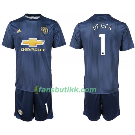 Fotballdrakt Manchester United DE GEA 1 Barn Tredjetrøye 2018-2019 Kortermet